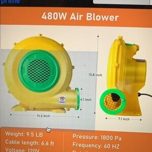 Target Yellow and Green 480W Air Blower